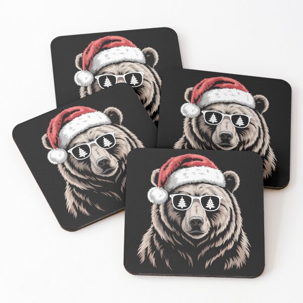 Item preview, Funny Bear Cool Punk Rock Christmas designed and sold by DeadlockCrew.