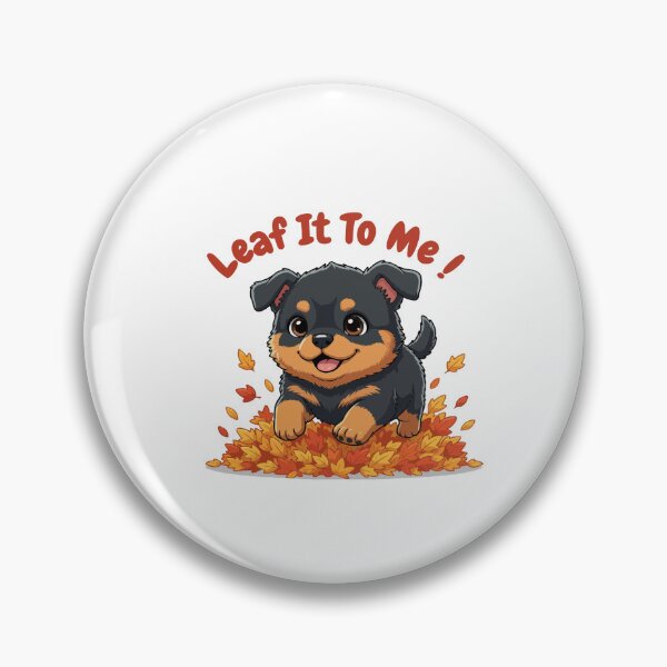 Item preview, Leaf It To Me Rottweiler Dog Running in Fall Leaves Cute Autumn designed and sold by The Real Life Symphony.