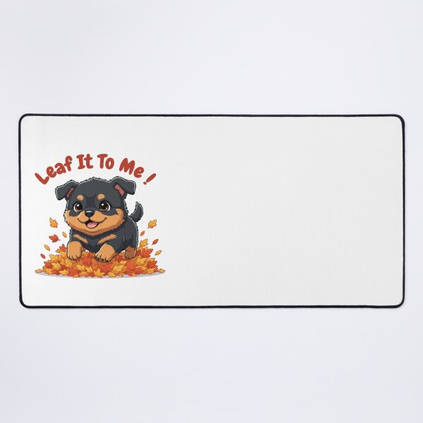 Item preview, Leaf It To Me Rottweiler Dog Running in Fall Leaves Cute Autumn designed and sold by The Real Life Symphony.