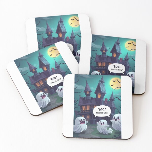 Item preview, BOO! Make It Cute!” Phone Case – Kawaii Ghosts & Haunted Mansion Design | Funny Halloween Case for iPhone & Android | Spooky Cute Aesthetic designed and sold by SassyArtist9006.