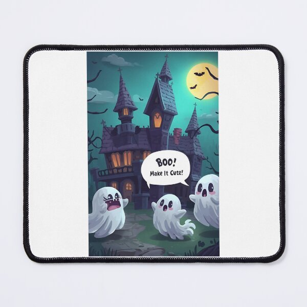Item preview, BOO! Make It Cute!” Phone Case – Kawaii Ghosts & Haunted Mansion Design | Funny Halloween Case for iPhone & Android | Spooky Cute Aesthetic designed and sold by SassyArtist9006.
