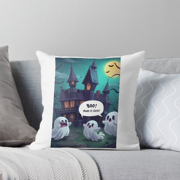Item preview, BOO! Make It Cute!” Phone Case – Kawaii Ghosts & Haunted Mansion Design | Funny Halloween Case for iPhone & Android | Spooky Cute Aesthetic designed and sold by SassyArtist9006.