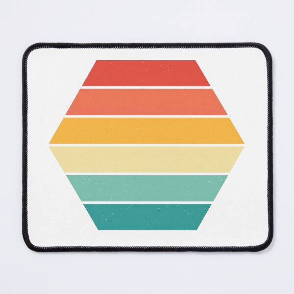 Item preview, Retro Hexagon Gradient in Warm Sunset Tones designed and sold by ArtfulWeave.