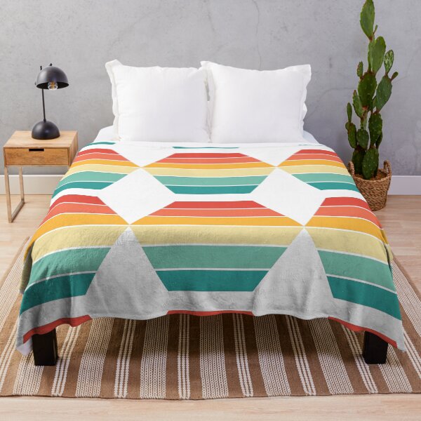 Item preview, Retro Hexagon Gradient in Warm Sunset Tones designed and sold by ArtfulWeave.