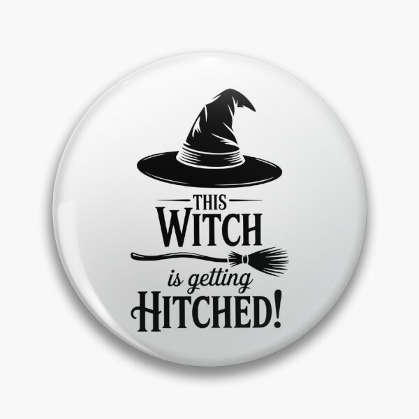 Item preview, Halloween Bachelorette Party Witch is Getting Hitched designed and sold by papertaless.