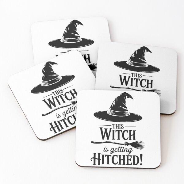 Item preview, Halloween Bachelorette Party Witch is Getting Hitched designed and sold by papertaless.
