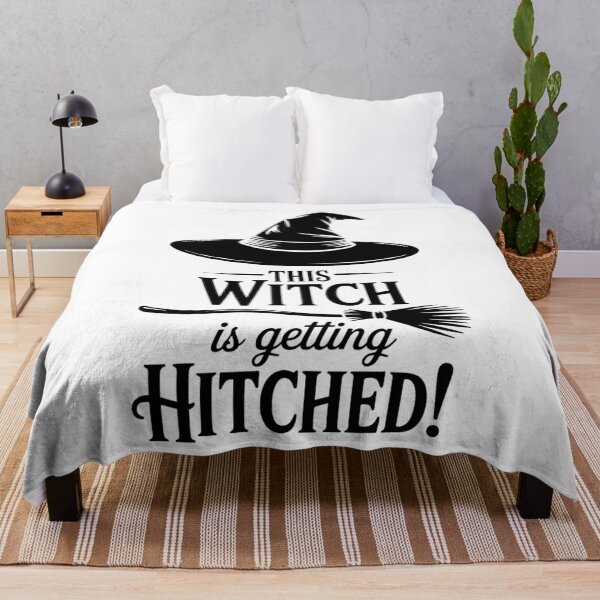 Item preview, Halloween Bachelorette Party Witch is Getting Hitched designed and sold by papertaless.