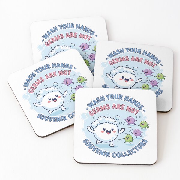 Item preview, Wash Your Hands Germs Not Souvenirs Sticker - Funny Bathroom Sign - Kids Hygiene designed and sold by SewRed.