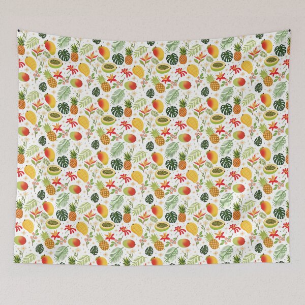 Item preview, Boho Tropical Fruit Garden Seamless designed and sold by KJackArtwork.