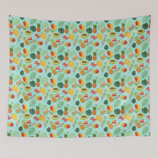 Item preview, Boho Tropical Fruit Garden Seamless designed and sold by KJackArtwork.
