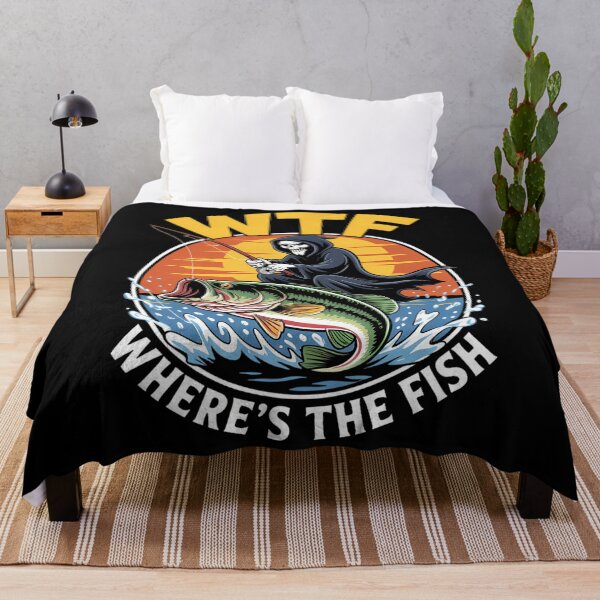 Item preview, Funny Fishing Skull Joke designed and sold by blueyeeti.