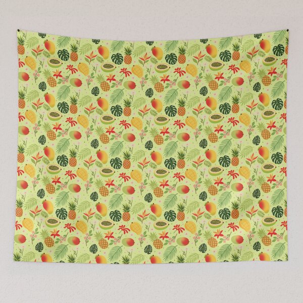 Item preview, Boho Tropical Fruit Garden Seamless designed and sold by KJackArtwork.