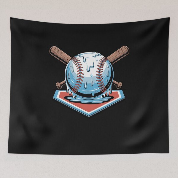 Item preview, Baseball Dripping Ice Cream Drip Youth Boys Baseball  designed and sold by facegm.