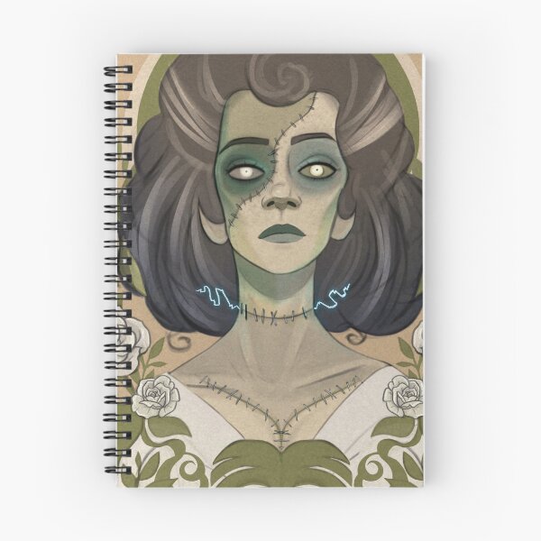 Item preview, The Bride | Art Nouveau Gothic Frankenstein Illustration designed and sold by Hallowette.