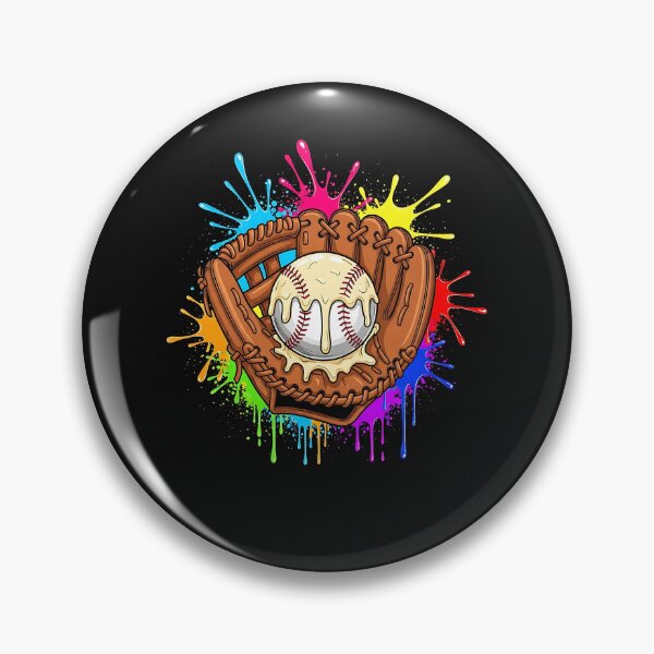 Item preview, Baseball Glove Ice Cream Drip Colorful Trendy Boys Drip Raglan Baseball Tee designed and sold by facegm.