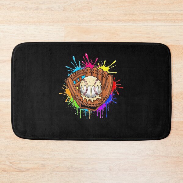 Item preview, Baseball Glove Ice Cream Drip Colorful Trendy Boys Drip Raglan Baseball Tee designed and sold by facegm.