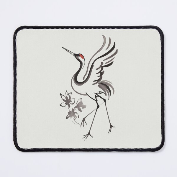 Item preview, an Asian crane in graceful flight designed and sold by 123ks.