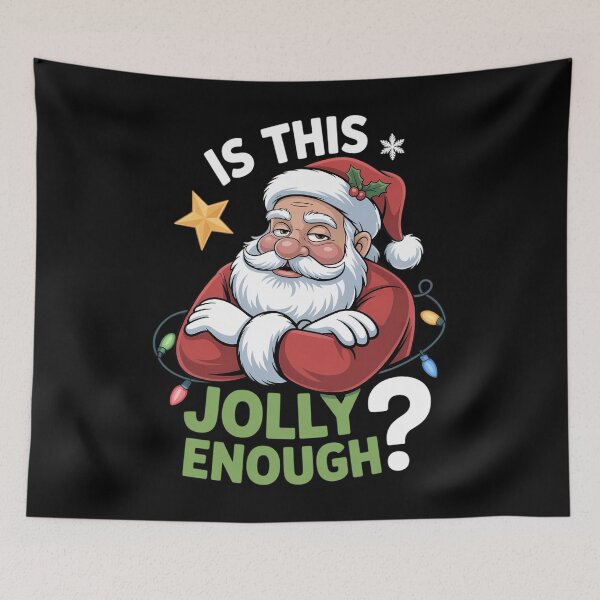 Item preview, Is This Jolly Enough Grumpy Elf Pajama Christmas Lights designed and sold by papertaless.