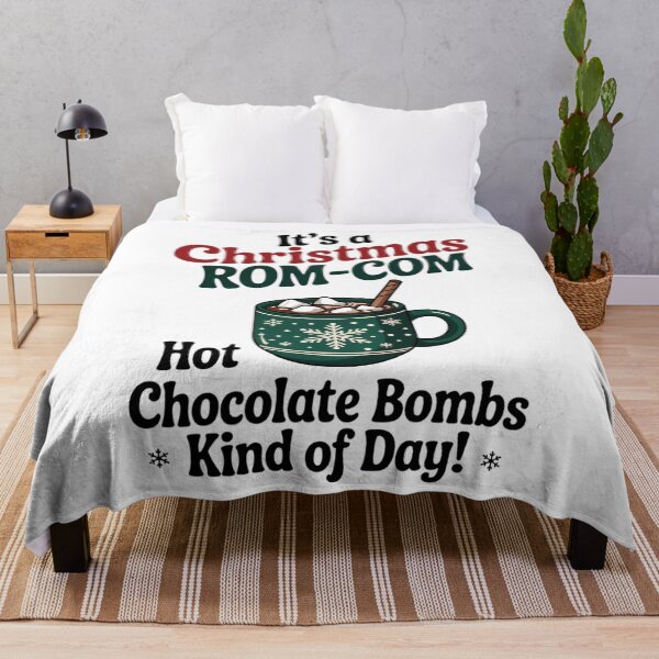 Item preview, It's A Christmas Rom-Com and Hot Chocolate Bomb Kind Of Day designed and sold by papertaless.