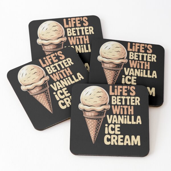 Item preview, Life's Better With Vanilla Ice Cream Dessert designed and sold by papertaless.