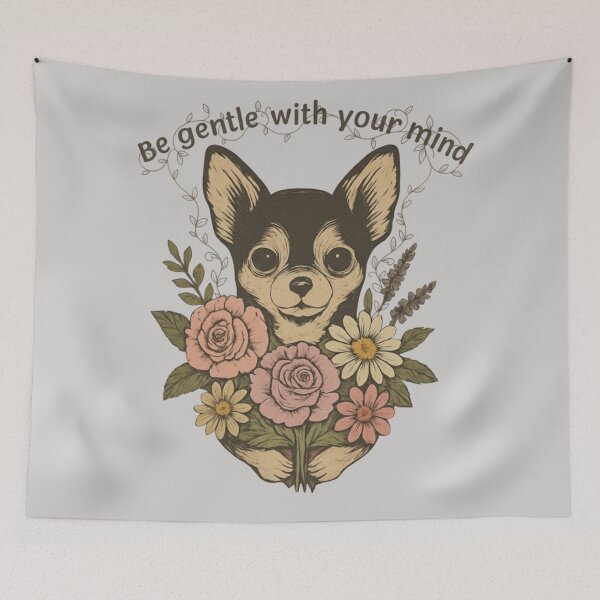 Item preview, Chihuahua Holds Hope in Bloo designed and sold by Iuqiune.