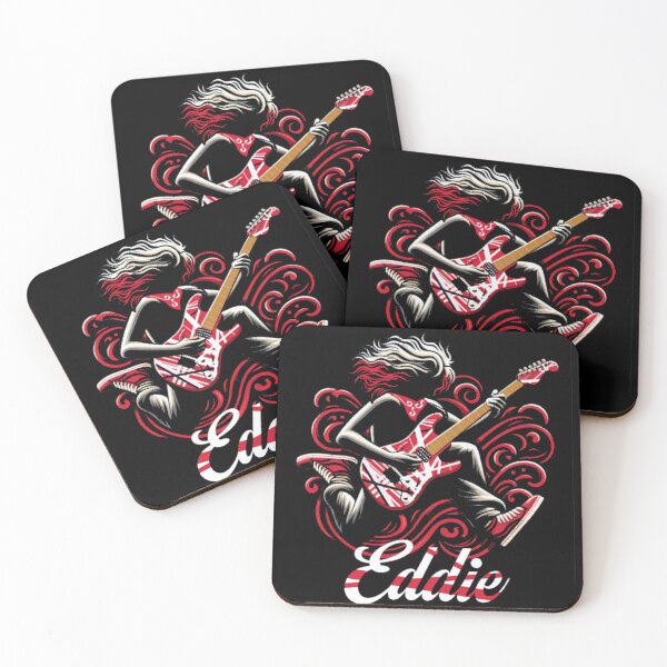 Artikelvorschau, Eddie Van Halen Gitarren-T-Shirt Merch entworfen und verkauft von Sineateruk.