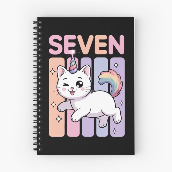 Item preview, 7 Year Old Cute Caticorn Cat Unicorn Birthday Girl B-day designed and sold by Bandikonsalez.