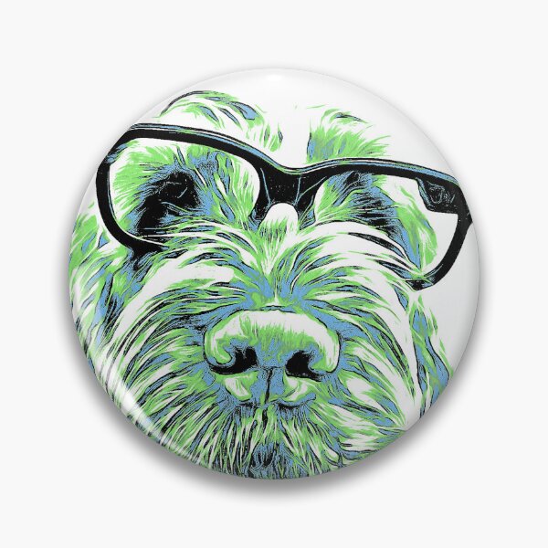 Item preview, Intelligent friend Spinone abstract green by heidiannemorris designed and sold by FOLK ART FUSION by heidiannemorris.