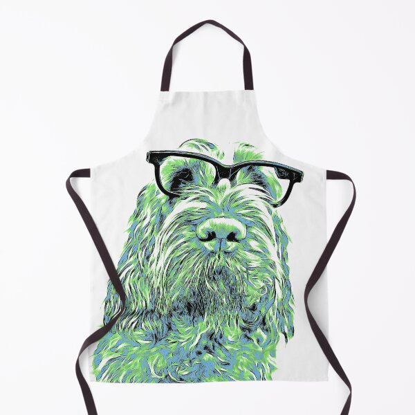 Item preview, Intelligent friend Spinone abstract green by heidiannemorris designed and sold by FOLK ART FUSION by heidiannemorris.