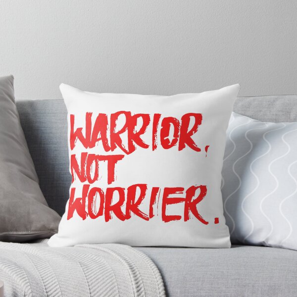 Item preview, Warrior Not Worrier Brush Lettering designed and sold by FriskySloths.