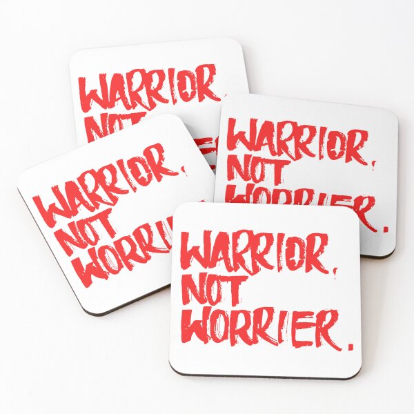 Item preview, Warrior Not Worrier Brush Lettering designed and sold by FriskySloths.