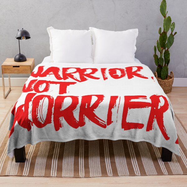 Item preview, Warrior Not Worrier Brush Lettering designed and sold by FriskySloths.