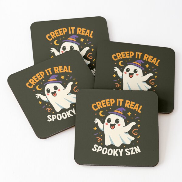 Item preview, Cute Cartoon Ghost in Witch Hat – Funny Halloween Design for Spooky Season Fans designed and sold by kakaworld.