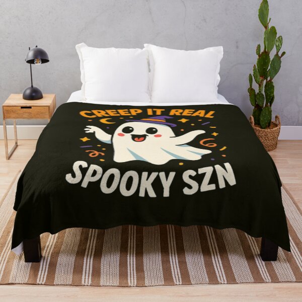 Item preview, Cute Cartoon Ghost in Witch Hat – Funny Halloween Design for Spooky Season Fans designed and sold by kakaworld.