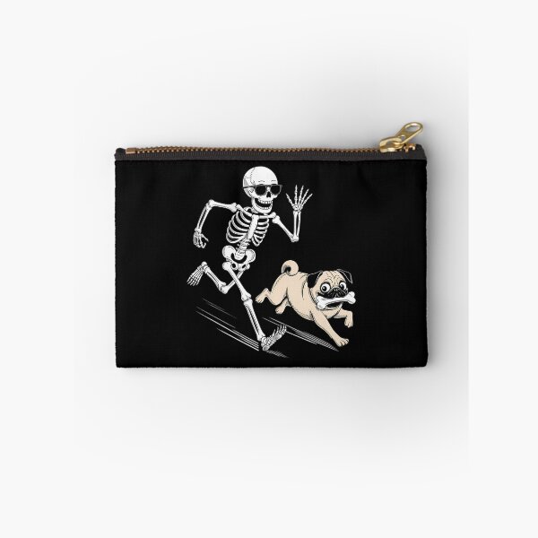 Item preview, Funny Skeleton Chasing Pug Halloween Dog Mom Pug Lover designed and sold by Bandikonsalez.
