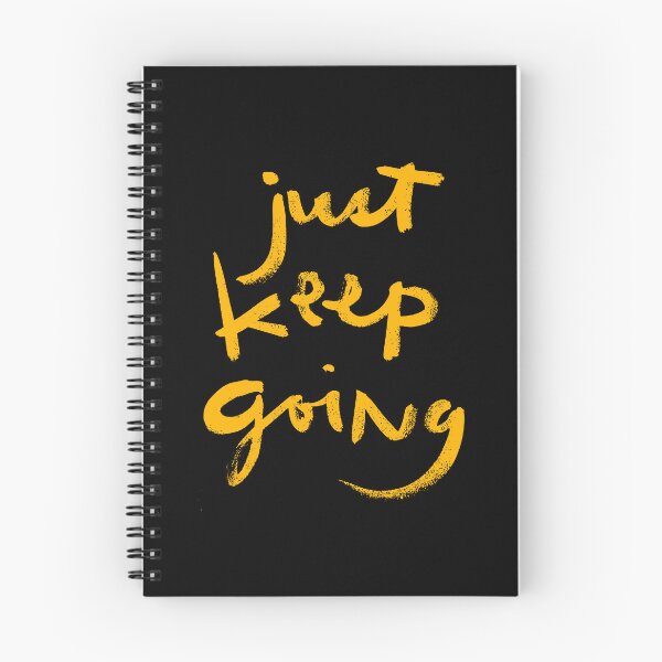 Item preview, Just Keep Going Brush Lettering designed and sold by FriskySloths.