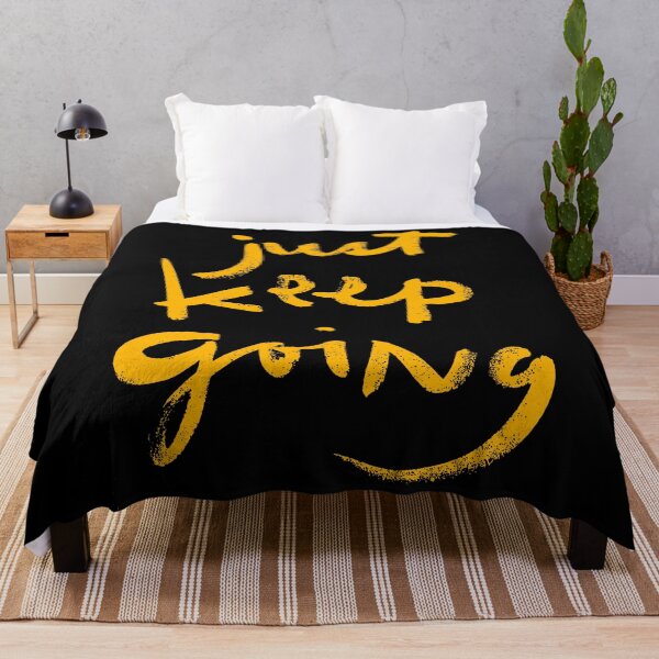 Item preview, Just Keep Going Brush Lettering designed and sold by FriskySloths.