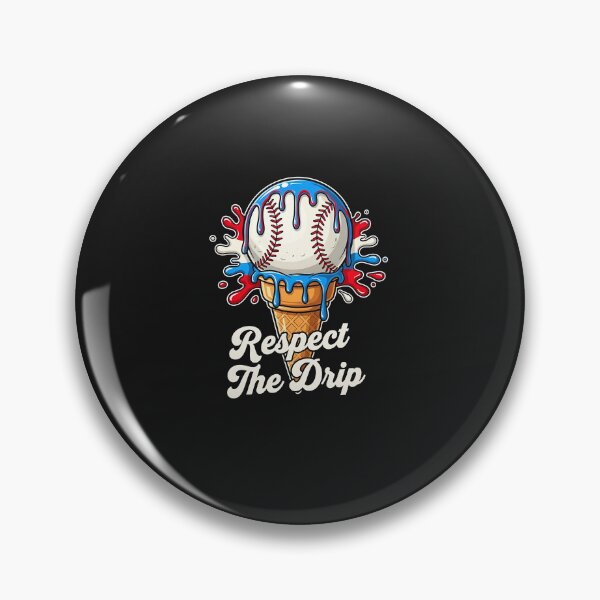 Item preview, Baseball Respect The Drip Ice Cream Melting Youth Boys Drip  designed and sold by diyoor.
