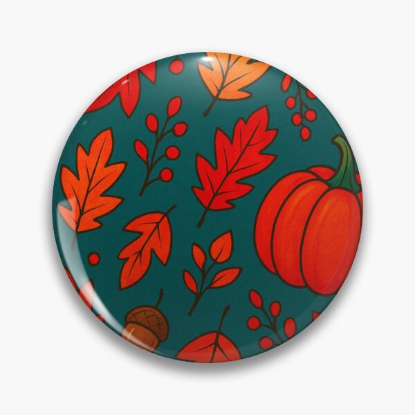 Item preview, Vibrant Autumn Pumpkins & Leaves Pattern designed and sold by CanvasFox.