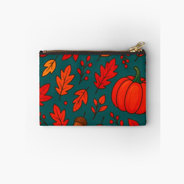 Item preview, Vibrant Autumn Pumpkins & Leaves Pattern designed and sold by CanvasFox.