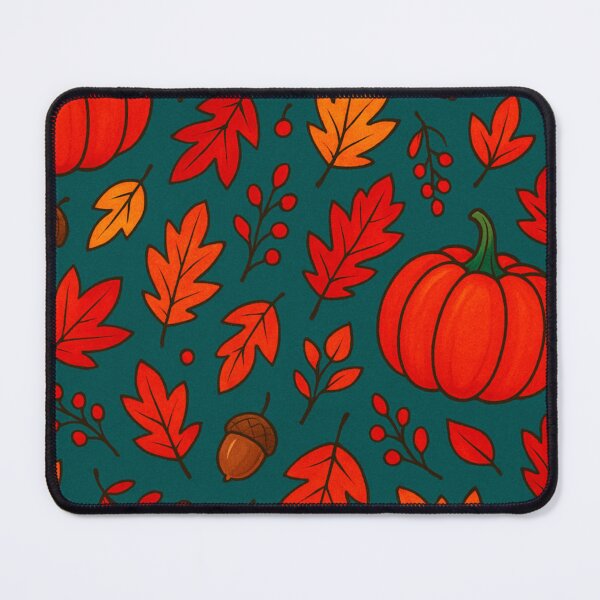 Item preview, Vibrant Autumn Pumpkins & Leaves Pattern designed and sold by CanvasFox.