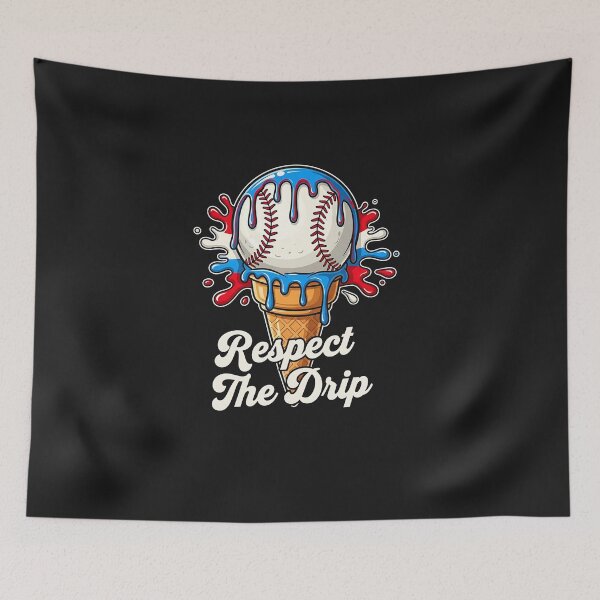Item preview, Baseball Respect The Drip Ice Cream Melting Youth Boys Drip  designed and sold by diyoor.