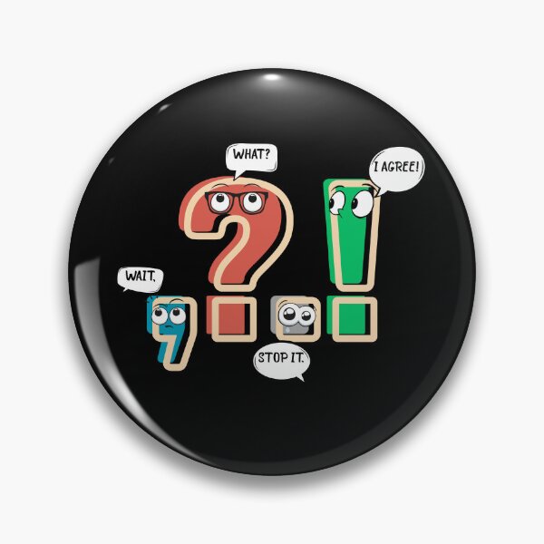 Item preview, it, What? Stop It. I Agree! – Funny Punctuation Marks Cartoon Design designed and sold by Ania_BM.