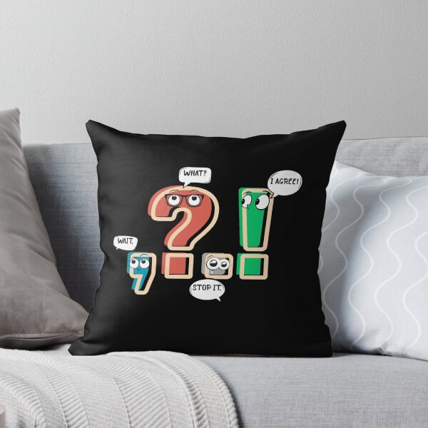Item preview, it, What? Stop It. I Agree! – Funny Punctuation Marks Cartoon Design designed and sold by Ania_BM.