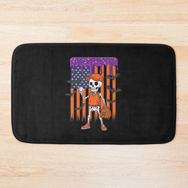 Item preview, Baseball Skeleton US Flag Ice Cream Drip Halloween designed and sold by diyoor.