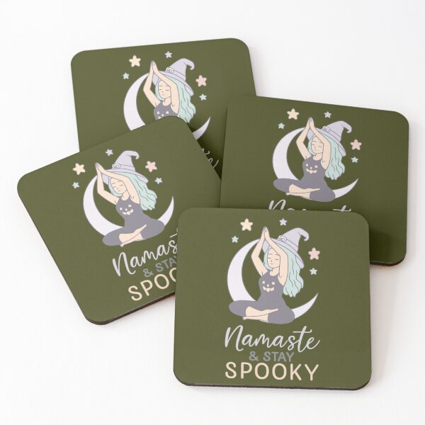 Item preview, Pastel Witch Yoga Halloween Design – Cozy Spooky Gift for Mindful Souls designed and sold by kakaworld.