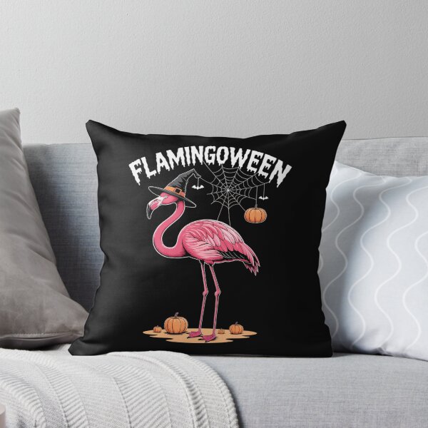 Item preview, Flamingoween Pink Flamingo Witch Hat Pumpkin Halloween designed and sold by Bandikonsalez.
