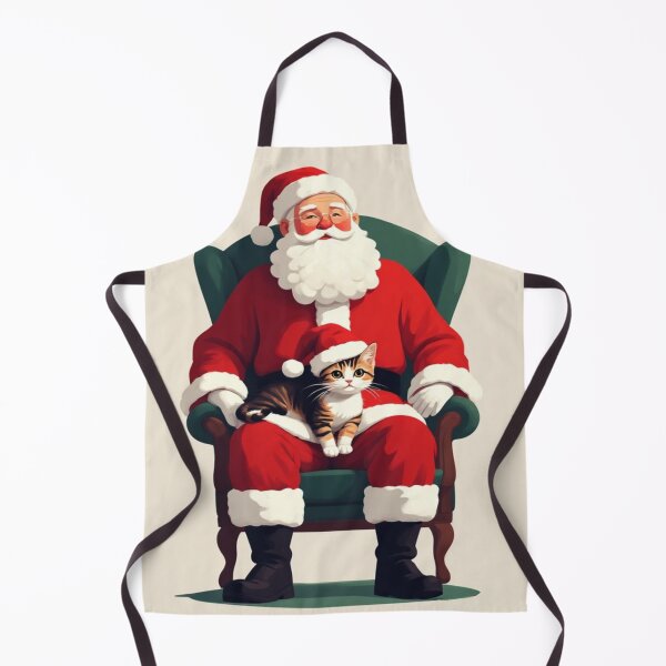 Item preview, Santa and Kitten - Christmas 2025 designed and sold by SuperVenus.