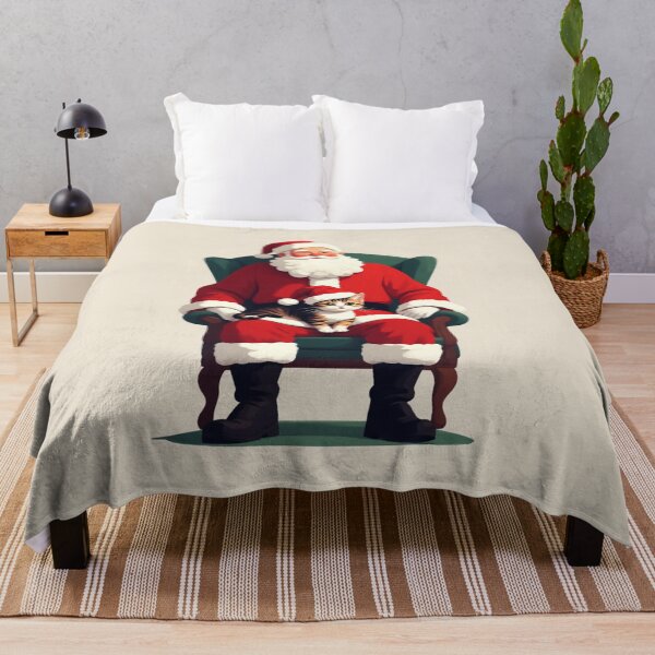 Item preview, Santa and Kitten - Christmas 2025 designed and sold by SuperVenus.