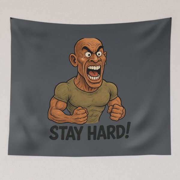 Item preview, Stay Hard - Motivational Fitness Design designed and sold by DesignArtShop06.